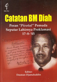 Catatan B.M. Diah : peran pivotal pemuda seputar lahirnya proklamasi 17-8-45