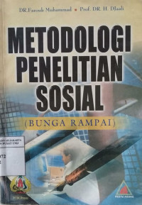 Metodologi penelitian sosial (bunga rampai)