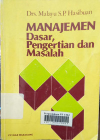 Manajemen dasar pengertian dan masalah