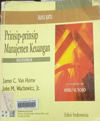 Prinsip-prinsip manajemen keuangan Buku 1