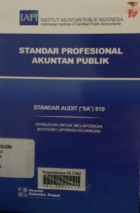 Standar profesional akuntan publik Buku 1