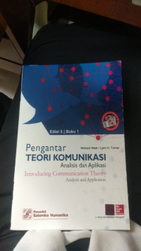 Pengantar Teori Komunikasi Analisis dan Aplikasi