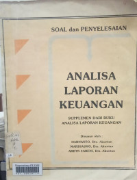 Soal dan Penyelesaian Analisa Laporan Keuangan