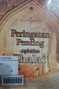 Peringatan penting seputar shalat