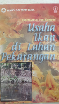 Usaha ikan di lahan perkarangan