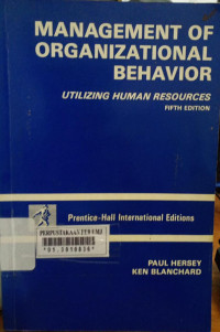 Management of Organization Behavion