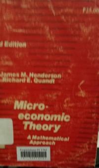 Micro economic theory