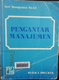 Seri Manajemen No.63 Pengantar Manajemen