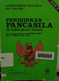 pendidikan pancasila di perguruan tinggi