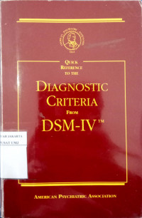 Diagnostic criteria from DSM-IV