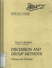 Discussion and group methods: theory and practice