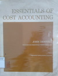 Essentials of cost accounting