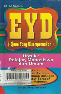 EYD(Ejaan yang disempurnakan) untuk pelajar, mahasiswa dan umum