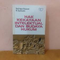 Hak Kekayaan Intelektual dan Budaya Hukum