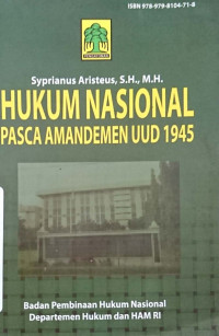 Hukum Nasional Pasca Amandemen UUD 1945