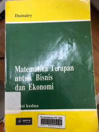 Matematika terapan untuk bisnis dan ekonomi