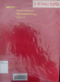 International ophthalmology clinics. volume 34 number 1: dry eye