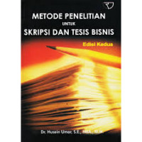 Metode penelitian untuk skripsi dan tesis bisnis