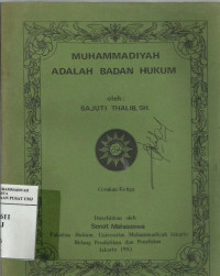 Muhammadiah adalah badan hukum