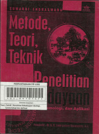 metode, teori, teknik : penelitian kebudayaan ideologi, epistemologi dan aplikasi