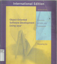 Object oriented systems development using java: Principles, patterns, and frameworks
