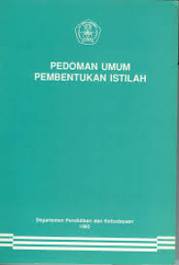 Pedoman Umum Pembentukan Istilah