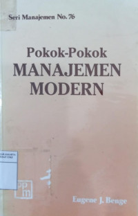 Pokok-pokok manajemen modern