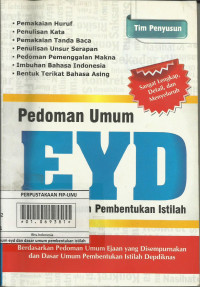 Peodoman Umum EYD dan Dasar Umum Pembentukan Istilah