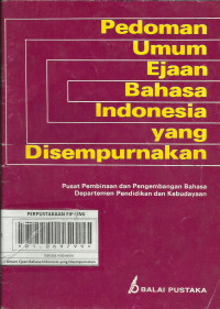 Pedoman Umum Ejaan Bahasa Indonesia yang Disempurnakan