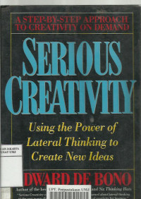 Serious creativity: using the power of lateral thingking to create new ideas