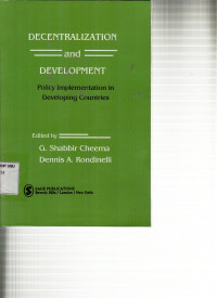 Decentralization and Development: Policy Implementation in Developing Countries