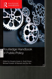 Routledge Handbook of Public Policy