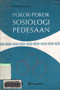 Pokok-Pokok Sosiologi Pedesaan