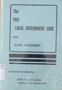 The 1991 local government code with basic features