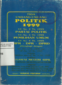 Tiga undang-undang politik 1999