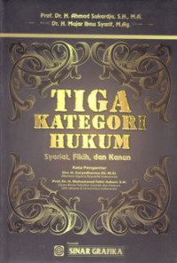 Tiga Kategori Hukum : Syariat, Fikih, dan Kanun