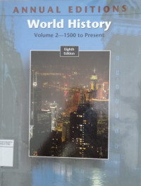 Annual editions: world History volume 2--1500 to present