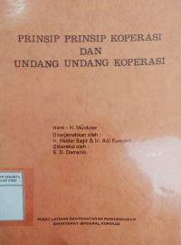 Prinsip-prinsip koperasi dan undang-undang koperasi