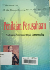 Penilaian Perusahaan : Pendekatan Sederhana sampai Ekonometrika