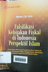 Falsifikasi kebijakan fiskal di indonesiaperspektif islam