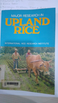 Major research in upland rice