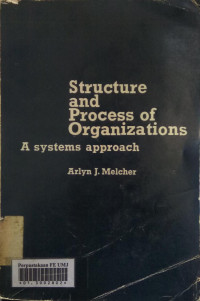 Structure and process of organzations: a system approach