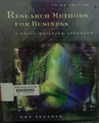 Research methods for business (A skill building approach)