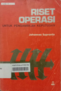 Riset operasi (untuk pengambilan keputusan)