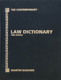 The Contemporary law dictionary=kamus hukum kontemporer