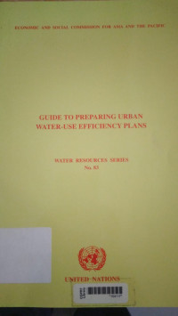Guide to preparing urban water use efficiency plans