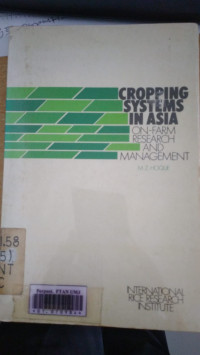 Cropping systems in asia : on-farm research and management