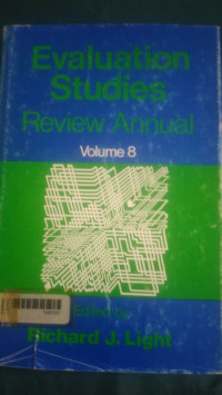 Evaluation studies review annual volume 8