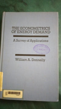 The econometics of energy demand : a survey applications