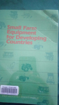 Small farm equipment for developing contries